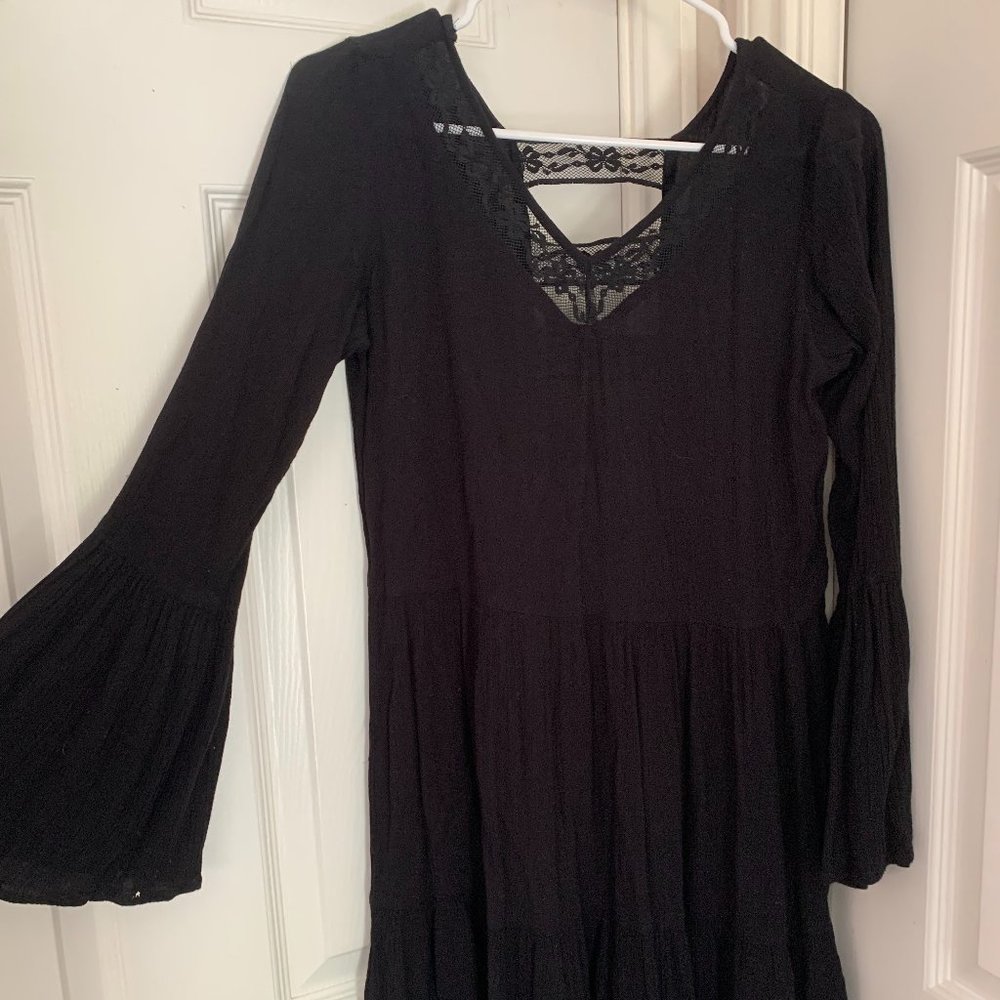 Witchy Casual Black Dress
